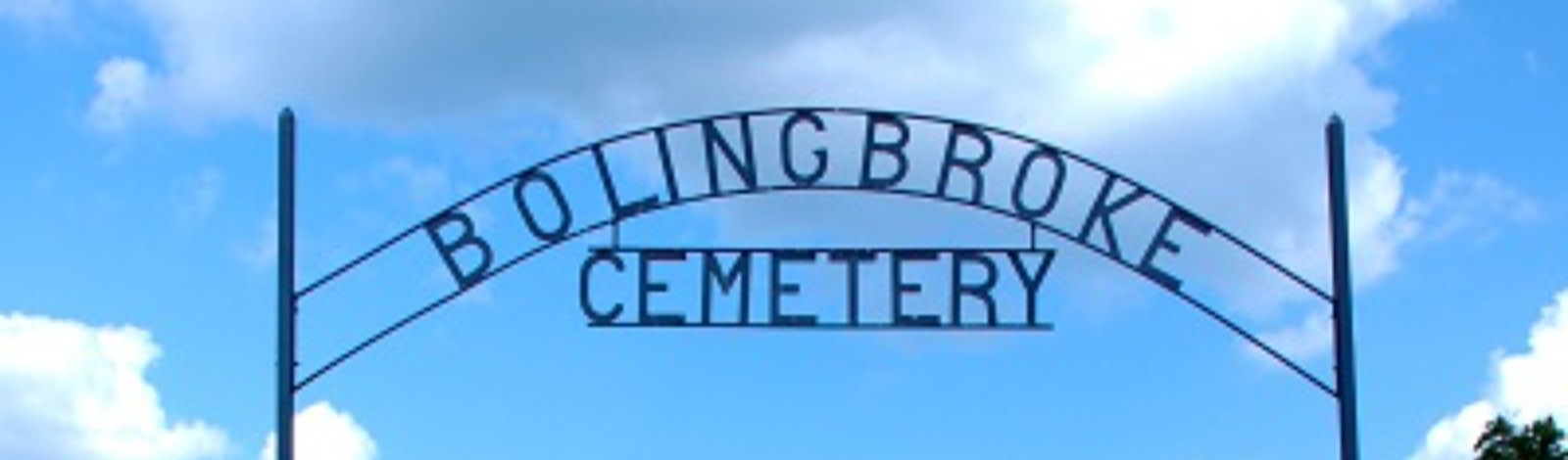 Bolingbroke Cemetery sign