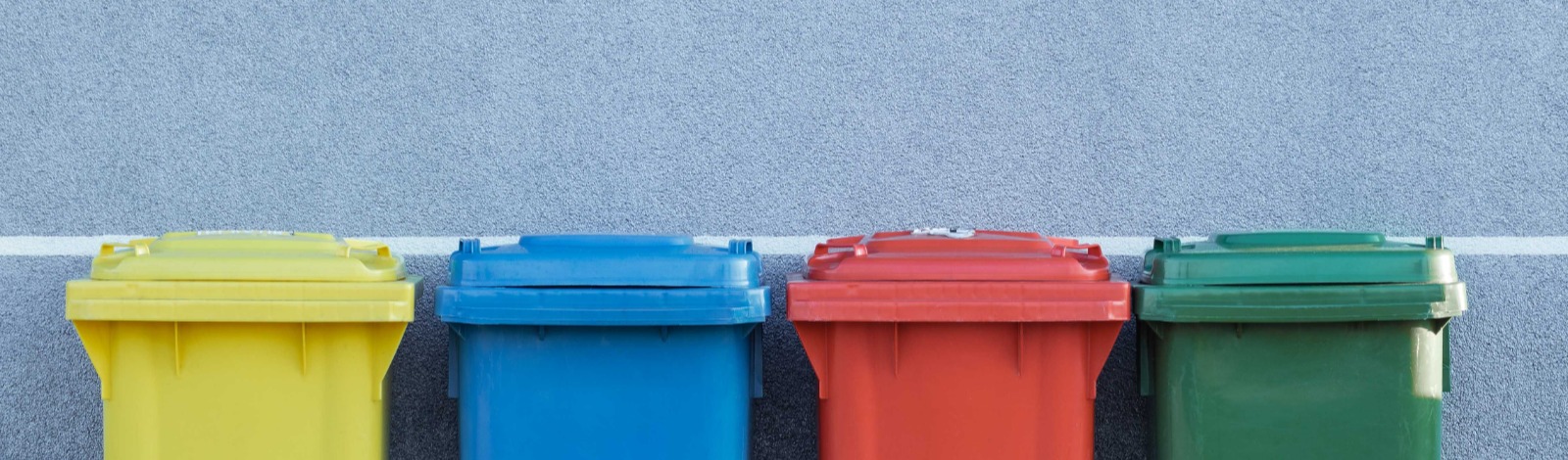 colourful waste bins