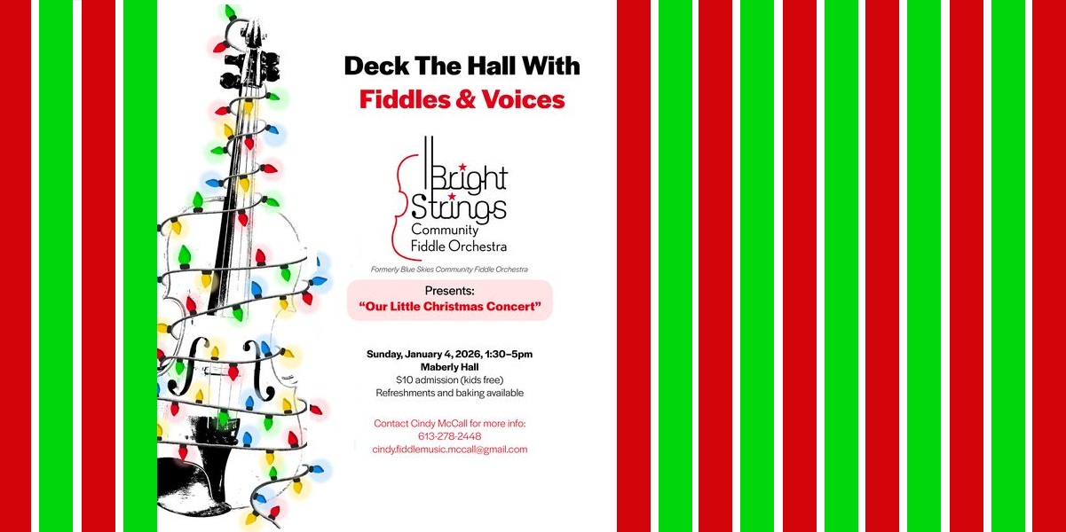 Bright Strings Christmas Concert poster