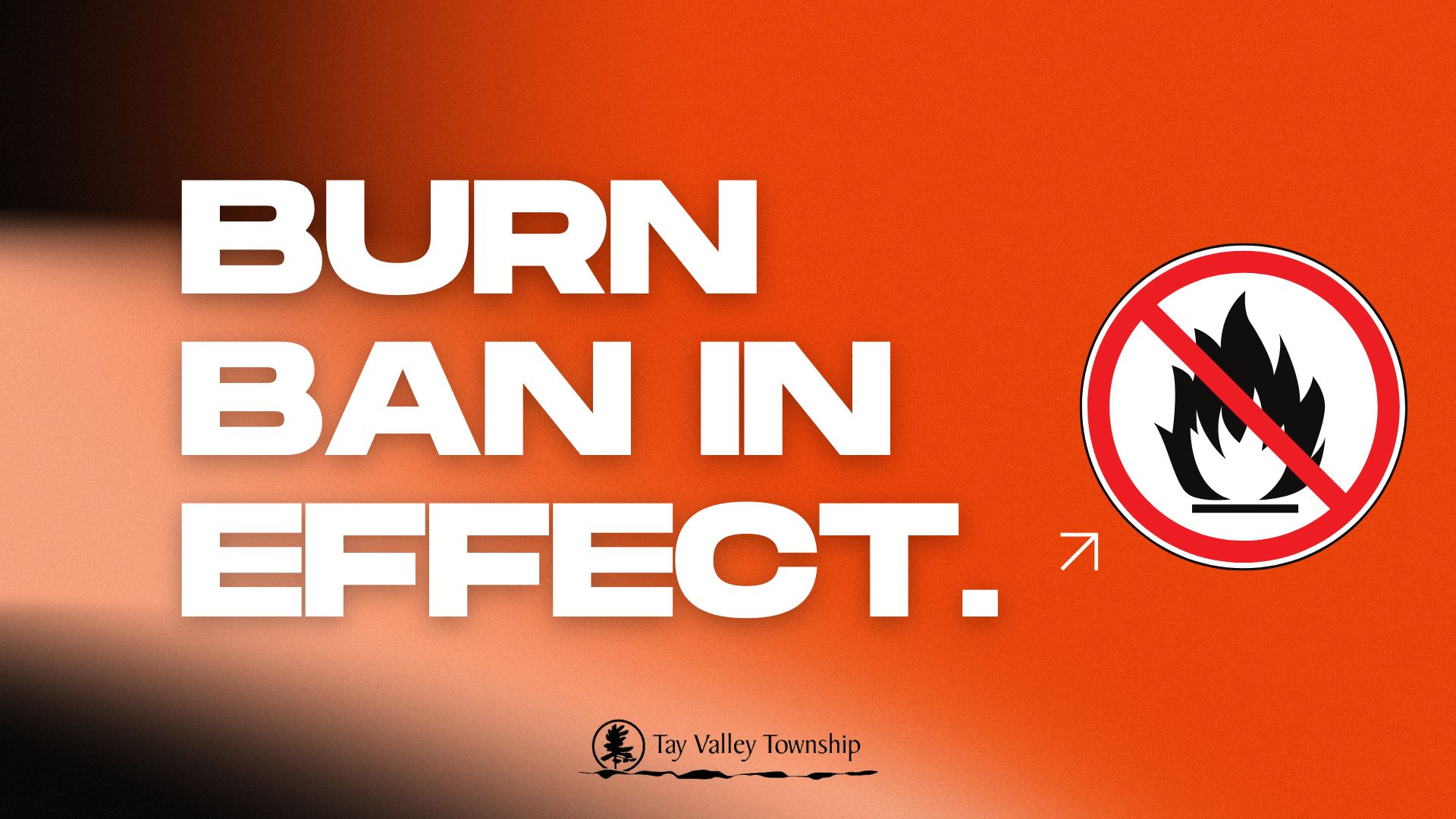 Burn Ban Poster, no flames image