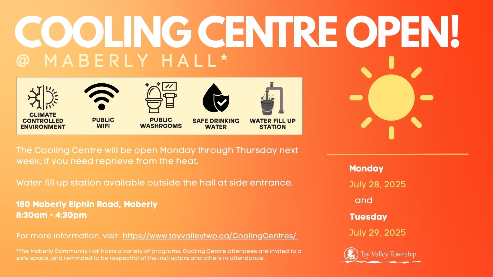 Cooling Centre Poster