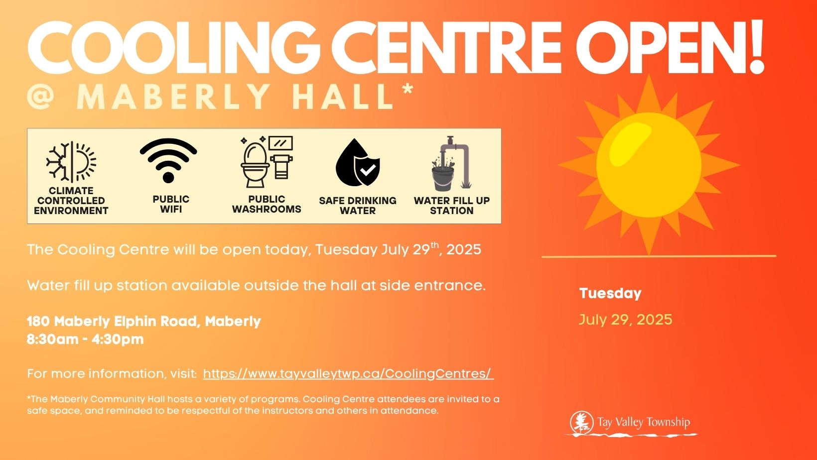 Cooling Centre Poster