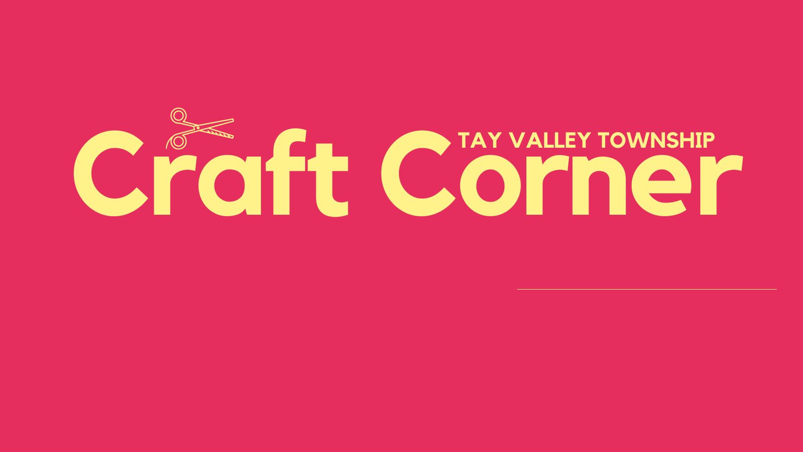 Craft Corner Poster