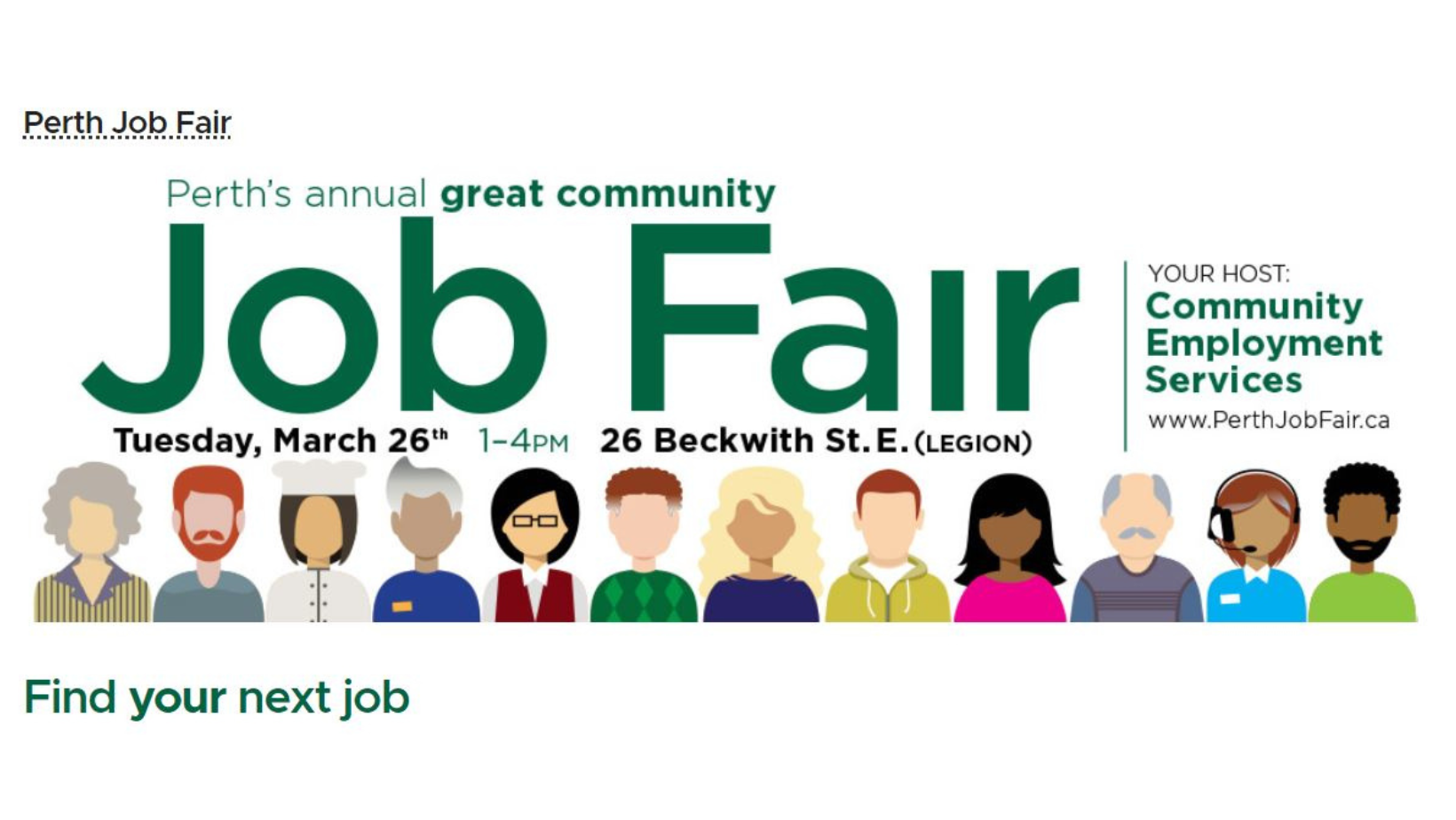 Perth Job Fair Poster