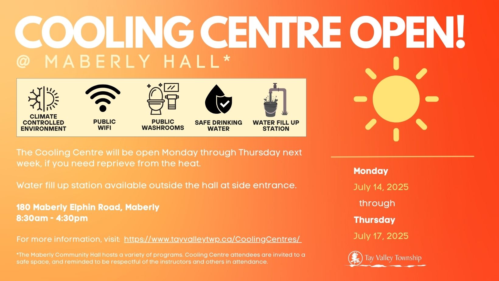 Cooling Centre Poster