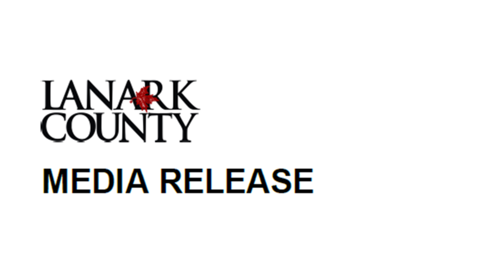 Lanark County Logo, Media Release