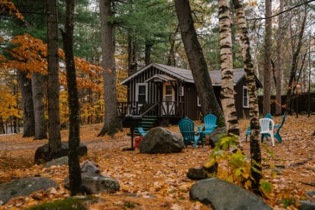 small log building