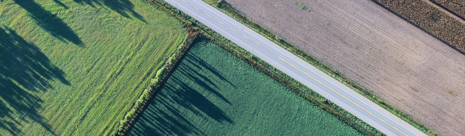 aerial view of land parcels 