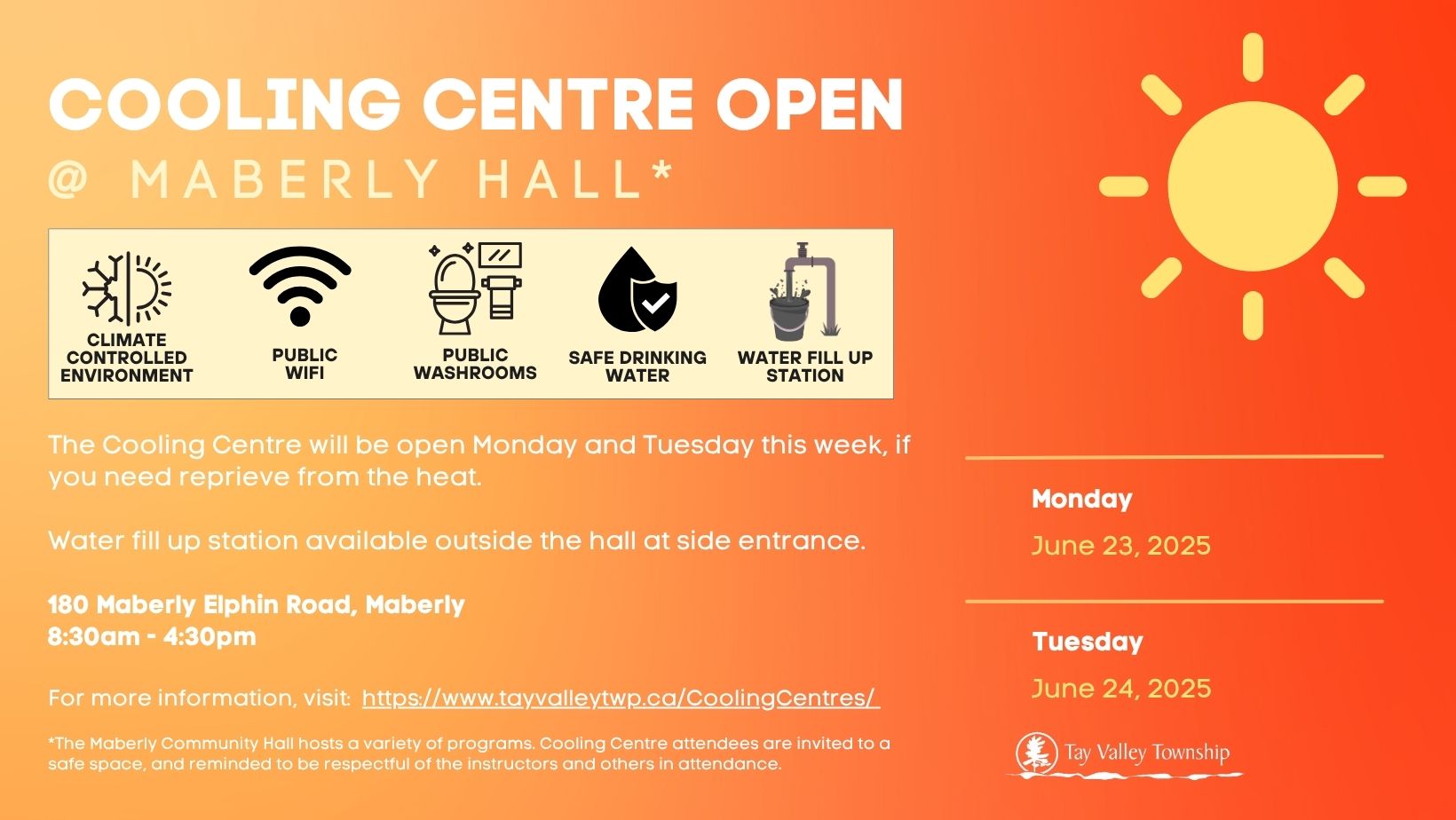Cooling Centre Poster