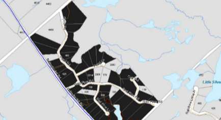 Map of Maberly Pines Subdivision