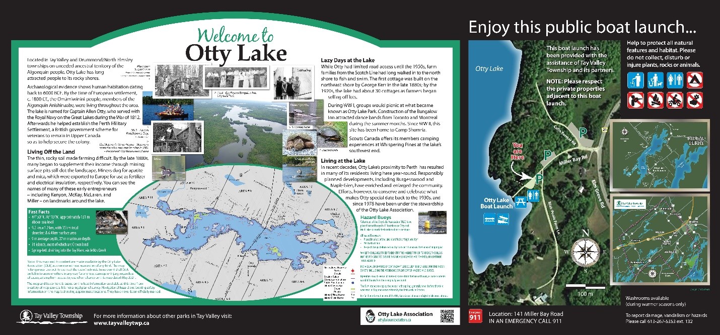 Otty Lake Sign 