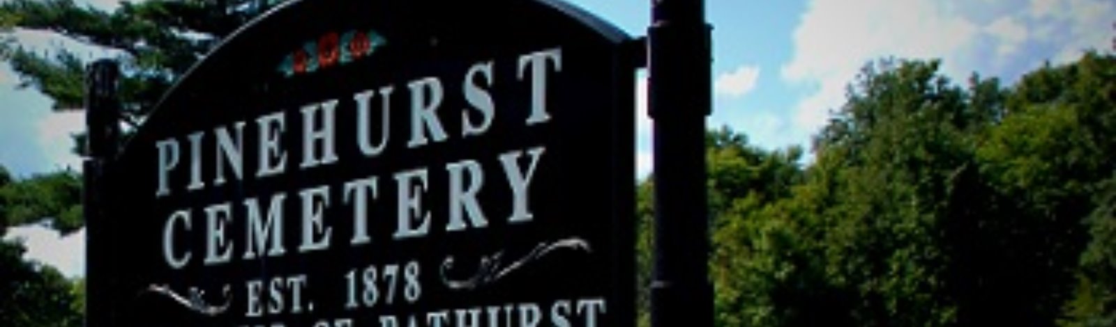 Pinehurst Cemetery sign