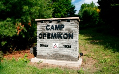Camp Opemikon Entrance Sign