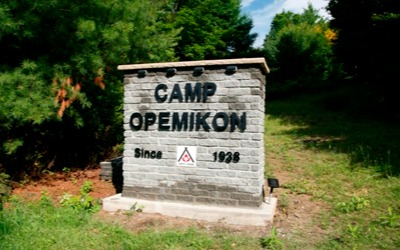 Camp Opemikon Entrance Sign