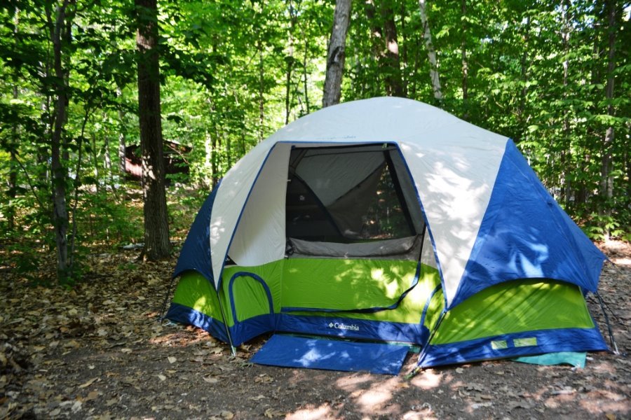 tent in forest