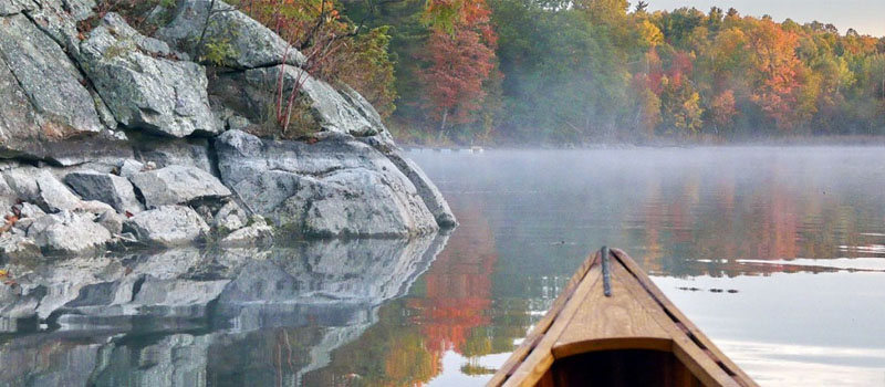 canoe in water