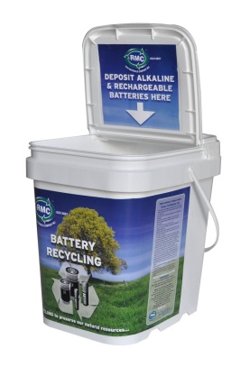 Alkaline and Rechargeable Battery Bin