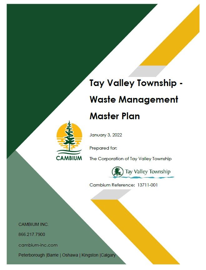 Waste Management Master Plan Cover Page