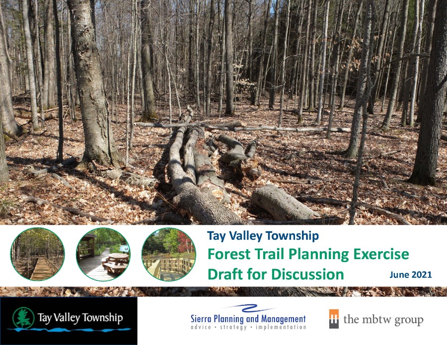 Forest Trail Planning Exercise - Draft Report for Discussion Cover Page