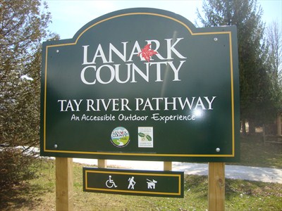 Tay River Pathway sign
