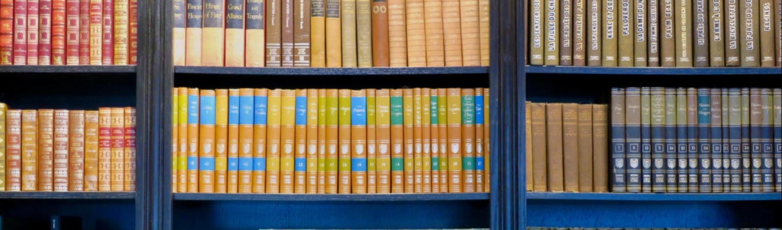 books on shelf