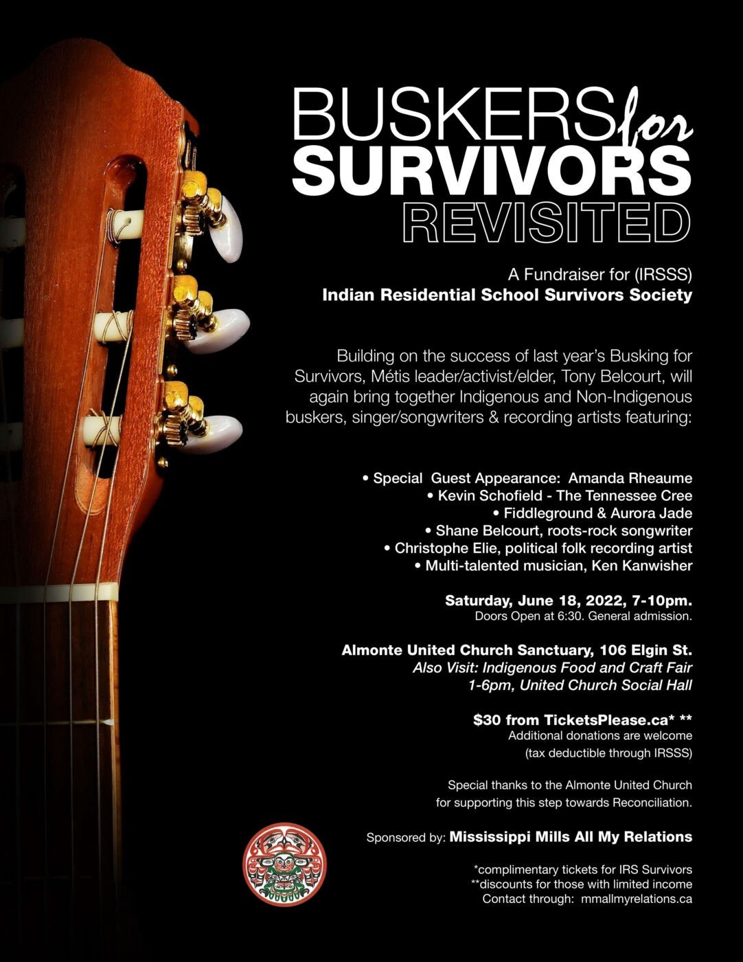 Buskers for Survivors - Revisited Poster