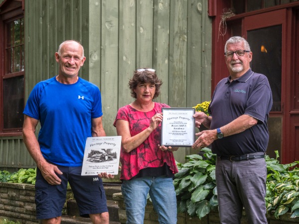 Bowes Mill Heritage Plaque Presentation