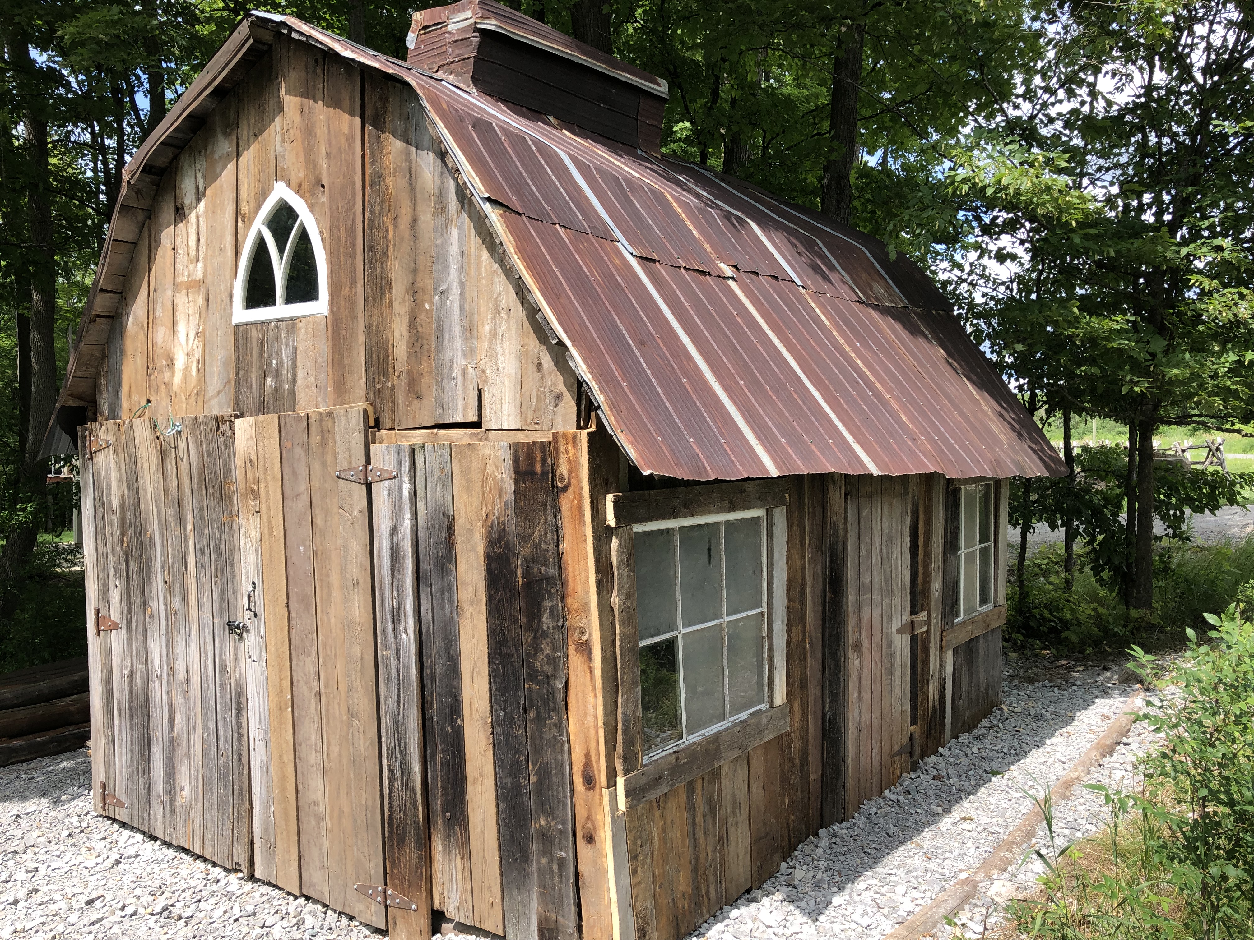 Restored image of Miller Farm Sugar Shack