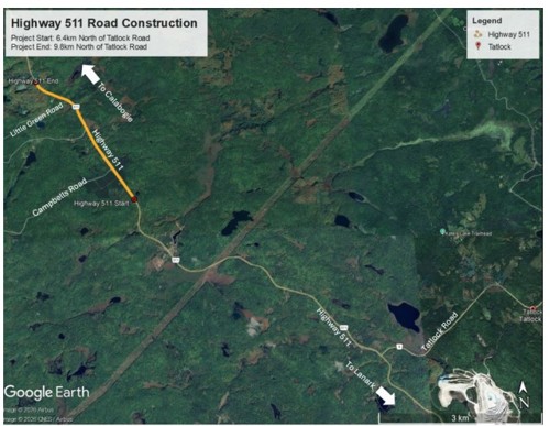Highway 511 Road Construction