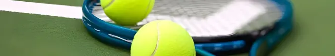 Tennis Balls and Racquet 