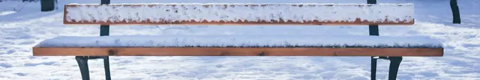 Bench in winter